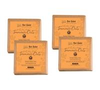 Habit Healing Turmeric-Oats Bath Soap With Ayurvedic Cold Processed For Scar Reduction, Gentle Exfoliation, Tan Removal & Cleansing (125g x 4)