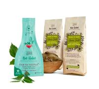 Habit Ready-To-Apply Henna Paste & Tri Leaf NutriMask- Hair Mask- The Ideal Combo For Hair Deep Conditioning & Hair Fall With Rich Dark Brown Color (Combo Pack of 3)