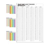 Habit Tracker Board, Habit Tracker Calendar Wall, Habit Tracker Wall Mounted, 6 Months Productivity Tool And Workout Calendar, Weekly And Monthly Habit Tracker Planner To Boost Productivity 16x23 Inch
