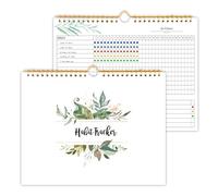 Habit Tracker Calendar- 12 Months Undated Daily Weekly & Monthly Period Habit Tracker Journal, Spiral Binding with Writable Goals Habits Track and Self Care Office Supplies, Personalized Gifts for