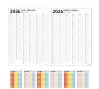 Habit Tracker Calendar - Paper, 2026 Annual Habit Tracker Journal | Magnetic Wall Planner Productivity Tool for Women, Adults, Family, Routine