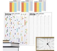Habit Tracker Planner - 12 Month Workout Motivation Journal Habit Log Book, Daily Routine Tracker For Men Women Kids Family | Goal Setting Progress Planner Wellness Productivity Self Discipline Tool