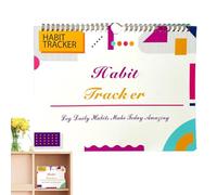 Habit Tracker Planner, Undated Daily Weekly Tracker Journal - 12 Months Undated Daily Weekly and Monthly Habit Tracker Diary | 12 Months Undated Daily Target