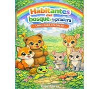 Habitantes del bosque y la pradera. Animales adorables para colorear