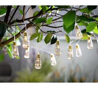 Habitat 10 Warm White Wire Wrap Bulb Solar String Lights
