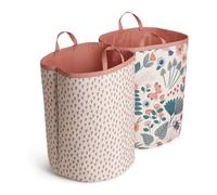 Habitat 124 Litre Floral and Spot Laundry Bag Set - Orange