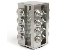Habitat 16 Jar Stainless Steel Revolving Spice Rack