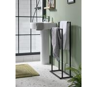 Habitat 2 Tier Freestanding Towel Rail - Black