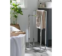 Habitat 2 Tier Freestanding Towel Rail - Chrome