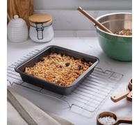 Habitat 20cm Non Stick Carbon Steel Square Cake Tin
