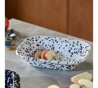 Habitat 24cm Enamel Pie Dish - White