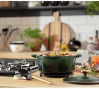 Habitat 3.3 Litre Cast Iron Casserole Dish - Green