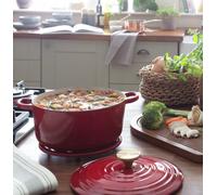 Habitat 3.3 Litre Cast Iron Casserole Dish - Red