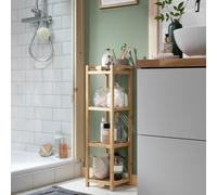 Habitat 4 Shelf Bamboo Storage Caddy - Natural