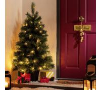 Habitat 4ft Pre lit Potted Natural Look Small Christmas Tree