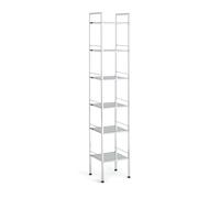 Habitat 6 Tier Bathroom Storage Shelf Unit - Chrome