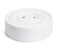 Habitat 60 Button Lacquered Storage Jar - White