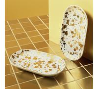 Habitat 60 Gold Edit Jackson Porcelain Cake Plates Set
