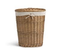 Habitat 60 Litre Oval Willow Linen Basket - Natural