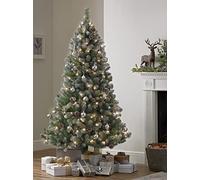 Habitat 6ft Blue Oscar With Pine Cone Christmas Tree - Green