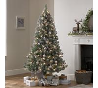 Habitat 6ft Pre lit Blue Oscar With Pine Cone Christmas Tree
