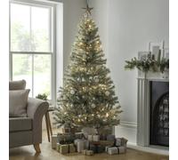 Habitat 6ft Snowy Mixed Frost With Berries Christmas Tree