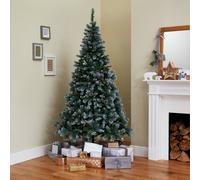 Habitat 7ft Pre lit Blue Oscar With Pine Cone Christmas Tree
