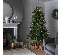 Habitat 7ft Pre lit Dewdrop Mixed Tipped Christmas Tree