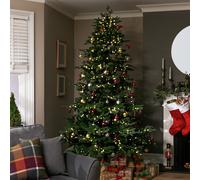 Habitat 8ft Pre lit Dewdrop Mixed Tip Christmas Tree
