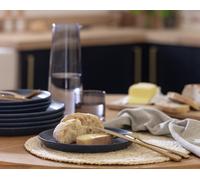Habitat Addison 4 Piece Stoneware Side Plate - Blue