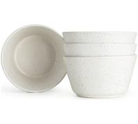 Habitat Addison Set of 4 Stoneware Cereal Bowl - White