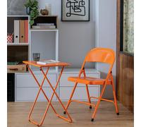 Habitat Airo Metal Folding Side Table - Orange