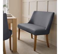 Habitat Alec Fabric Dining Bench - Charcoal