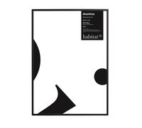 Habitat Aluminus Black Metal Picture Frame - 50X70cm