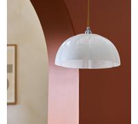 Habitat Apple White Scalloped Glass Easy Fit Lampshade- 35cm