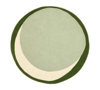 Habitat Archive Abstract Circle Wool Cut Pile Rug-120x120cm