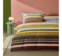 Habitat Archive Cotton Stripe Bedding Set - Superking
