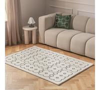 Habitat Archive Four Circles Geo Cut Pile Rug - 120x170cm