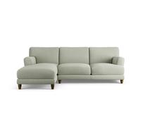 Habitat Askem Fabric Left Hand Corner Sofa - Sage Green