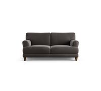 Habitat Askem Velvet 2 Seater Sofa - Slate Grey - Dark Leg