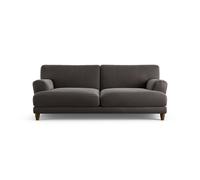Habitat Askem Velvet 3 Seater Sofa - Grey - Dark Leg