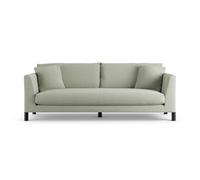 Habitat Aston Fabric 4 Seater Sofa - Sage Green - Black Leg