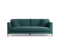 Habitat Aston Fabric 4 Seater Sofa - Teal - Ash Leg