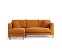 Habitat Aston Left Hand Corner Sofa - Orange - Ash Leg