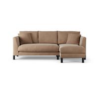 Habitat Aston Right Hand Corner Sofa - Latte - Black Leg