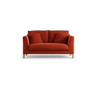 Habitat Aston Velvet 2 Seater Sofa - Burnt Orange - Ash Leg