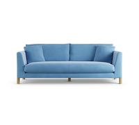 Habitat Aston Velvet 4 Seater Sofa - Sky Blue - Ash Leg
