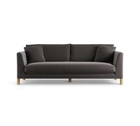Habitat Aston Velvet 4 Seater Sofa - Slate Grey - Ash Leg