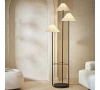 Habitat Astrid Multihead Floor Lamp - Black & Natural