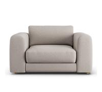 Habitat Ayr Fabric Cuddle Chair - Stone